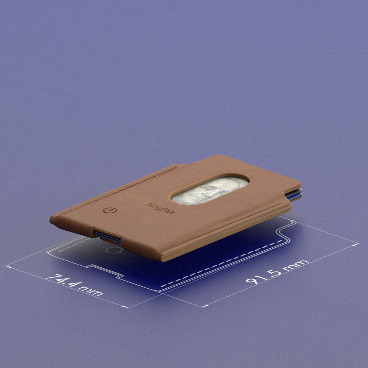 MagBak Wallet dimensions | FMWLT-TN