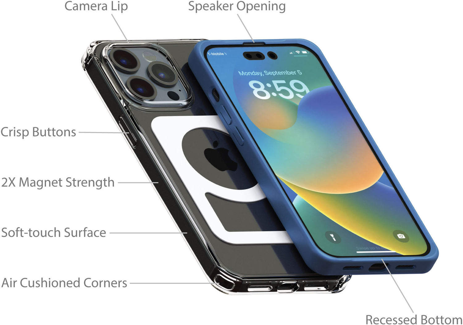 Pointing out MagBak for iPhone case features