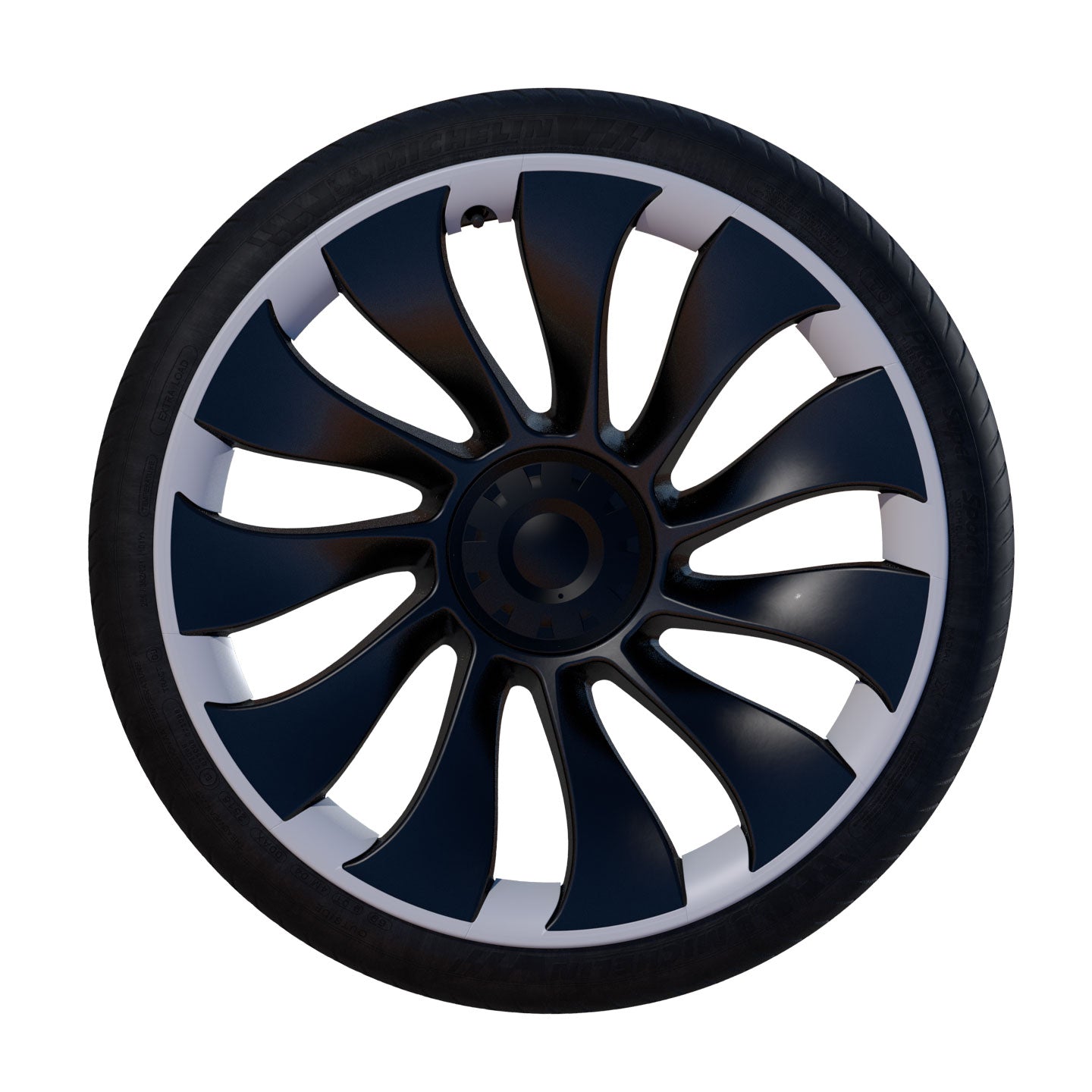 White RimCase Model Y Uberturbine straight | RPTMY21U-WT