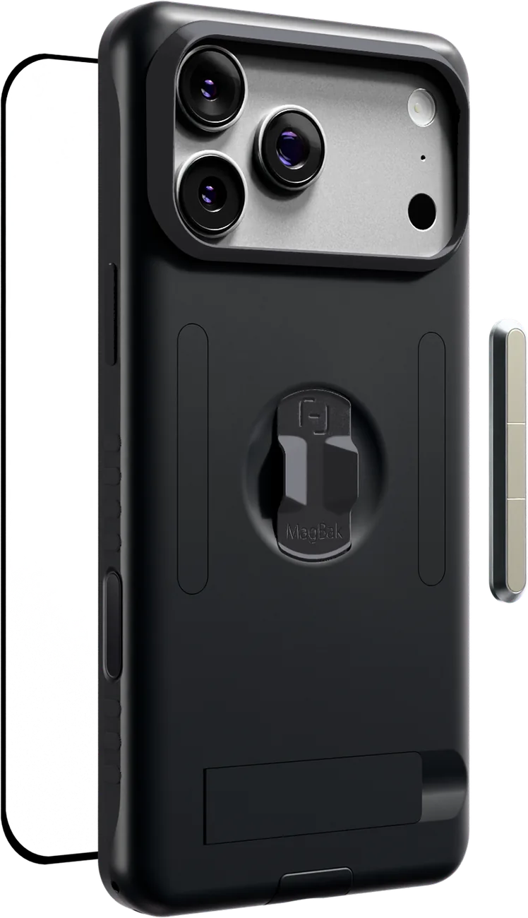 Elite Case kit: case, edgeless screen protector, MagStick