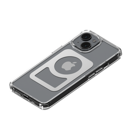 iPhone 15 clear case back, bottom, and side profile view | MBC15-CLS1