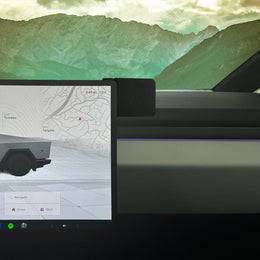 Left Hand Tesla wireless charger on Cybertruck screen | MBTCTRH-DG,Q2TCTRH