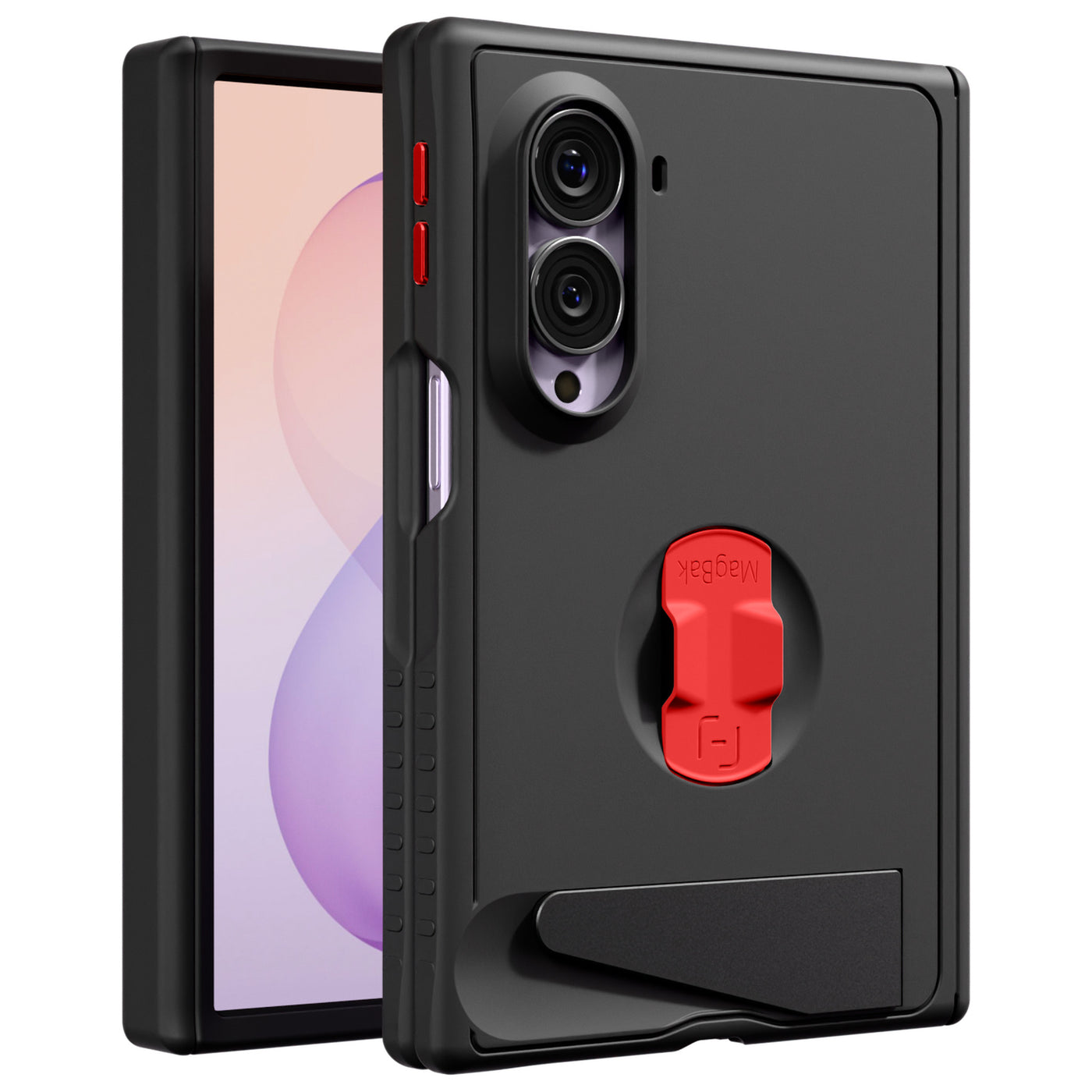 MagBak Elite Case duo front and back | ESZF8-BK,ACF-RD