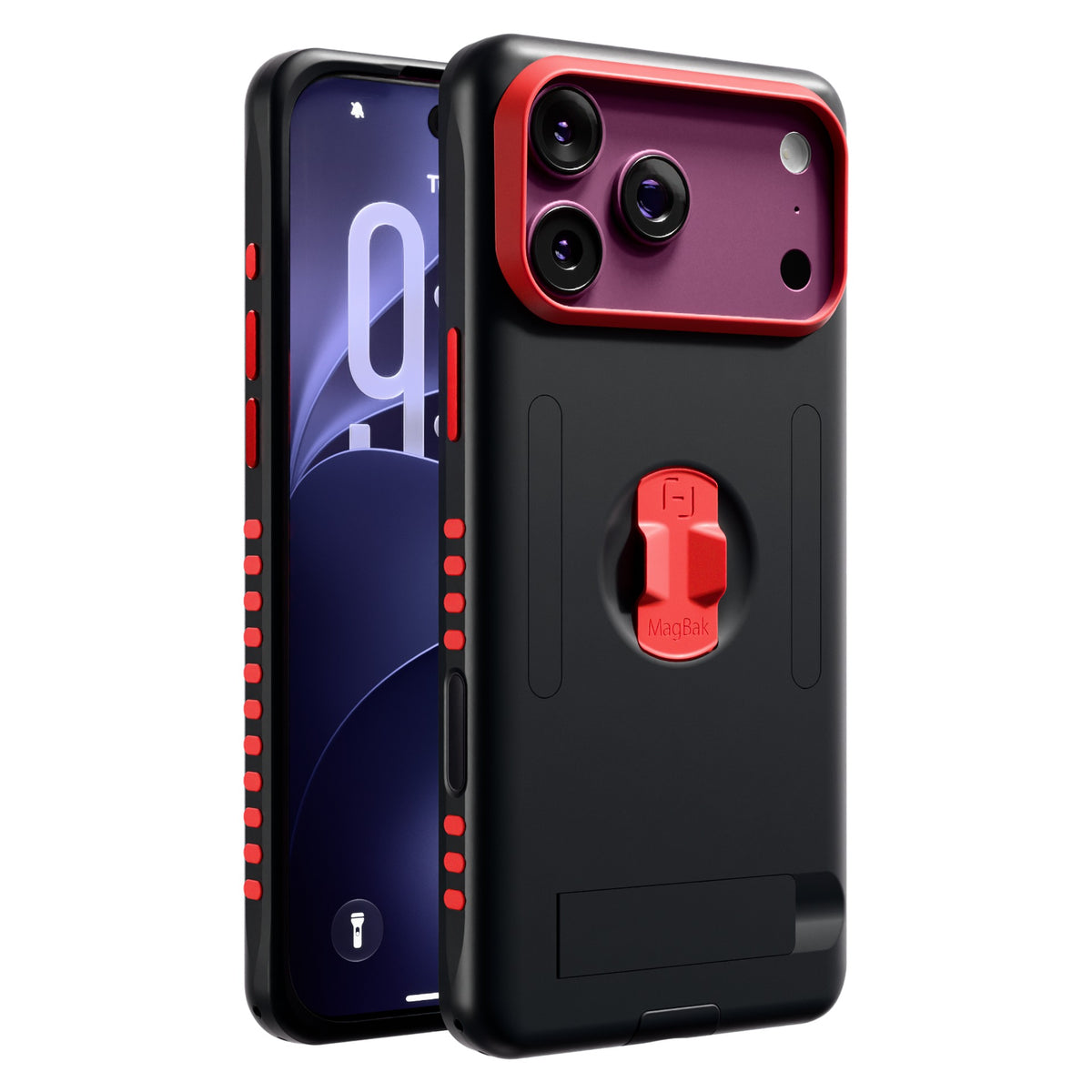 MagBak Elite Case duo front and back | EC18M-BK,LF-ACU-18M-RD