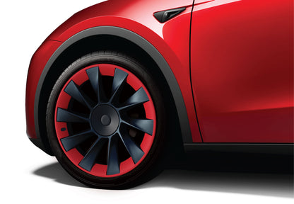 Red Model Y Induction wheel with red RimCase | RPTMY20I-RD