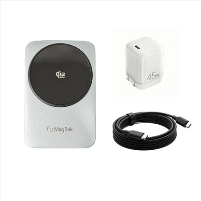 MagBak 3-in-1 Qi2.2 Wireless Compact Travel Charger