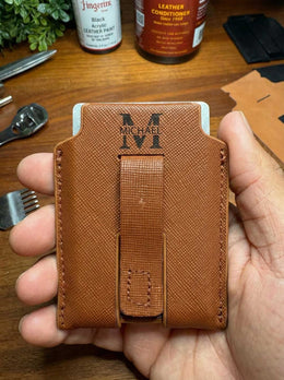 MagBak Wallet engraving | LSR-WLT-SBN