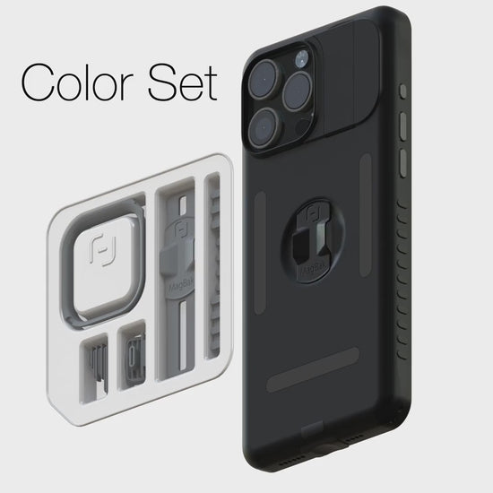 Accent color pack light gray on black case 