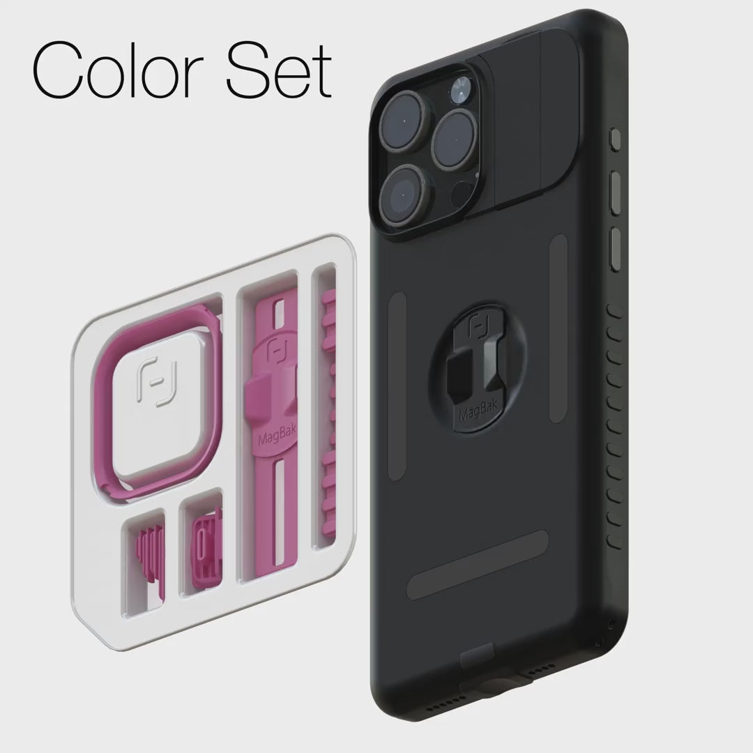 Accent color pack pink on black case | ACC16E-PK,EC16M-BK,EC16P-BK