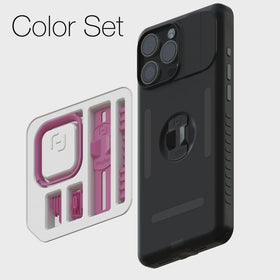 Accent color pack pink on black case 