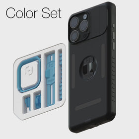 Accent color pack light gray on black case 