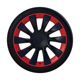 Induction wheel with red RimCase straight view 