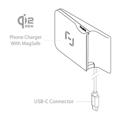 MagBak Phone Mount And Charger for Tesla (25W)