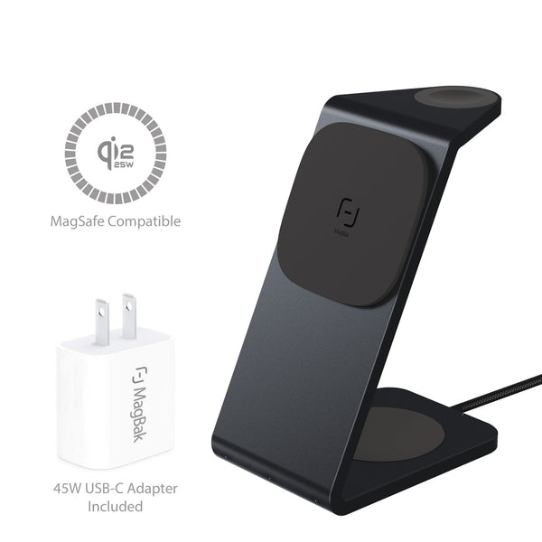 2X faster charging. 3 in 1 Wireless Charger for your Phone, Watch