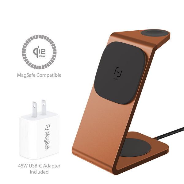 2X faster charging. 3 in 1 Wireless Charger for your Phone, Watch