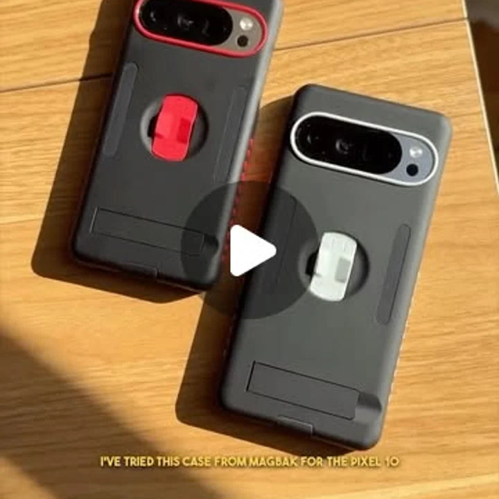 Daniel Sin demonstrating built-in MagBak Elite Case features for the Google Pixel 10 Series