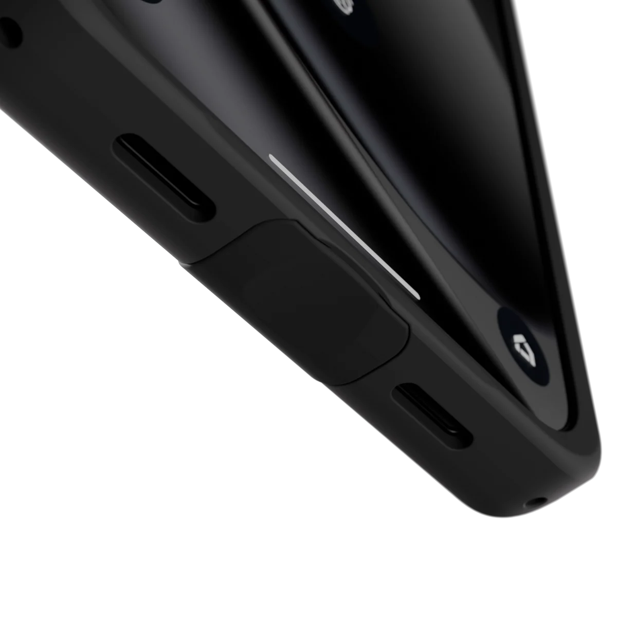 Pinky Pillow and USB-C port cover on a black Pixel 11 Elite Case